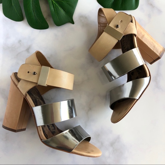 Sam Edelman Shoes - Sam Edelman Metallic Yelena High Heel Sandal
